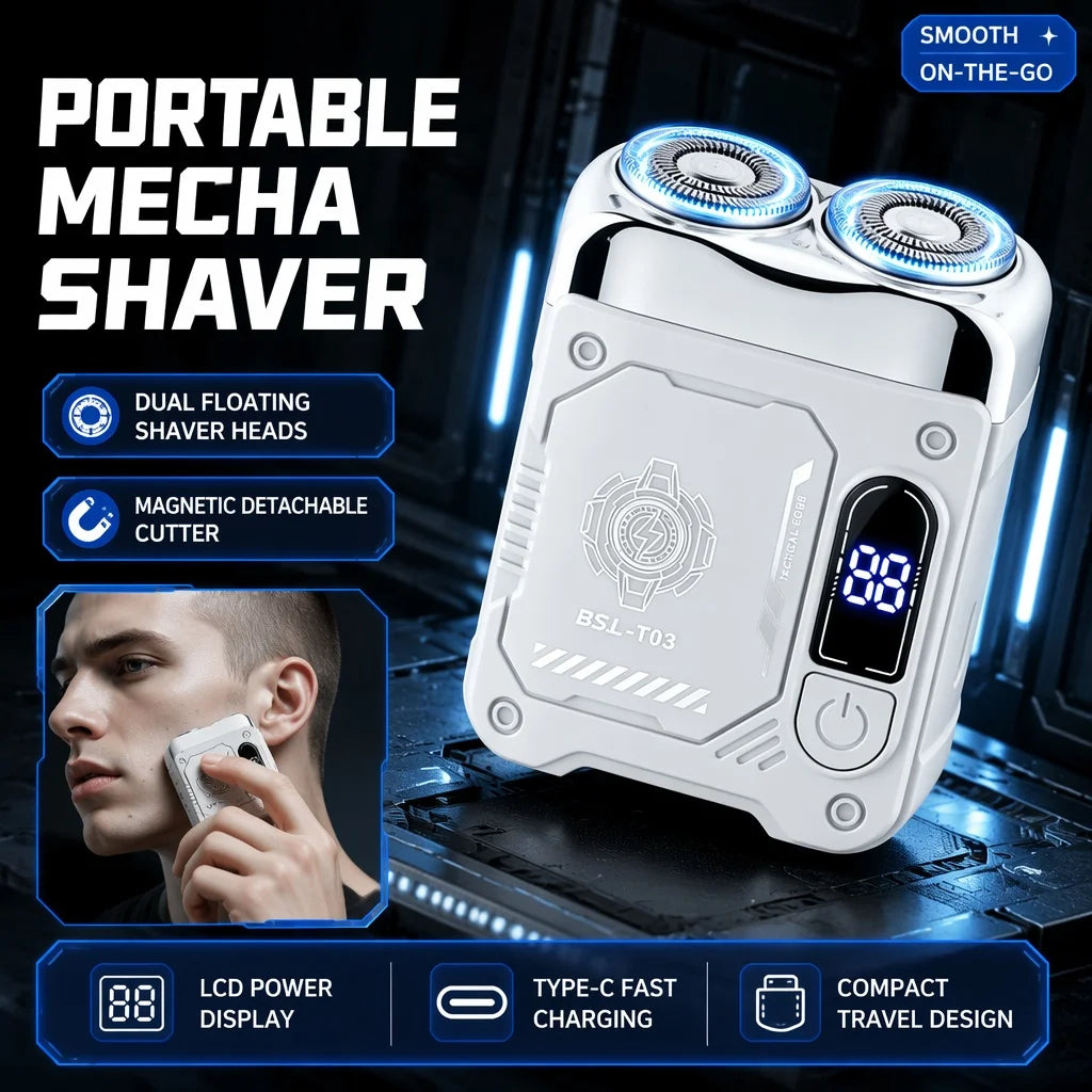 Sci Fi Mechanical Punk Mecha Shaver Electric Full Body Wash Men's