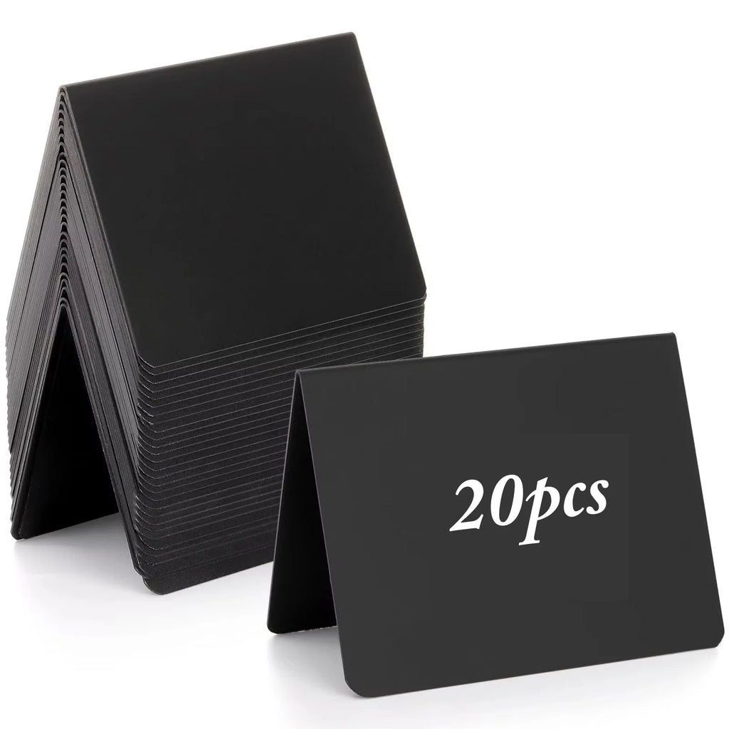 10/20Pcs Mini Chalkboard Signs Rewritable Message Board Seat Cards Food Labels for Retail Display Special Events Party Buffet Zpaxo 20pcs