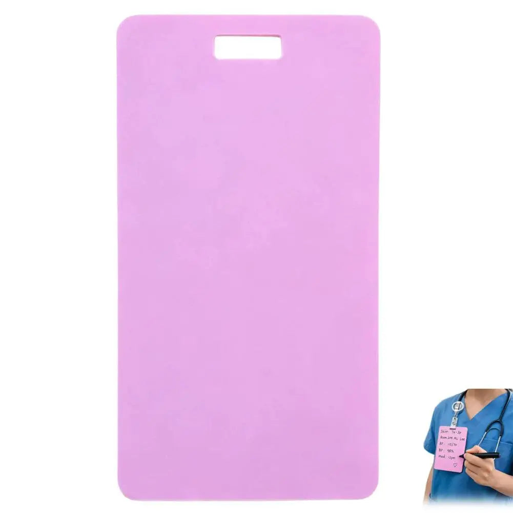 Reusable Erasable Nurse Badge Notepad Card with Pen Erasable Badge Notepad Zpaxo Purple 1