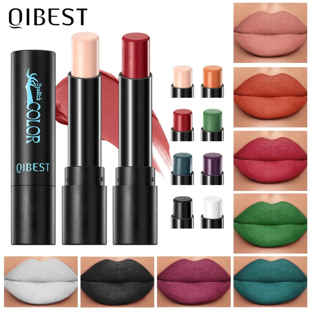 8 Colors Gothic Matte Lipstick Non Stick Vampire Velvet Lip Cream Zpaxo