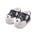 Women Indoor Cotton Slippers Cute Cartoon Dog Winter Warm Shoes Zpaxo Black 40-41