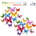 3D Butterfly Wall Stickers & Fridge Magnets – 12/24pcs