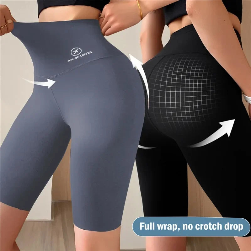 Women's High Waist Butt Lifting Seamless Yoga Shorts