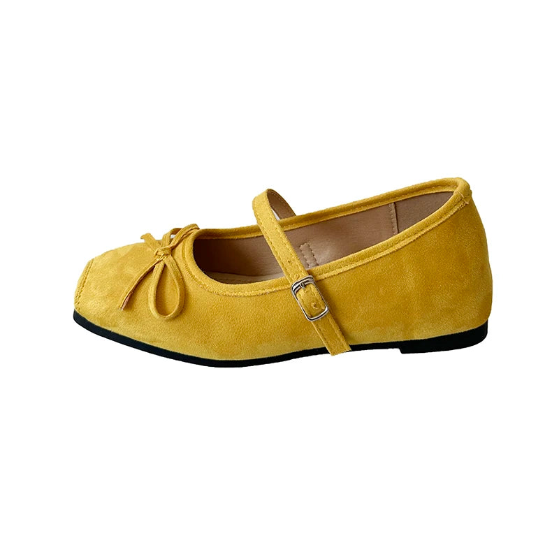Spring Butterfly-knot Women Ballet Shoes Fashion Outdoor Dress Female