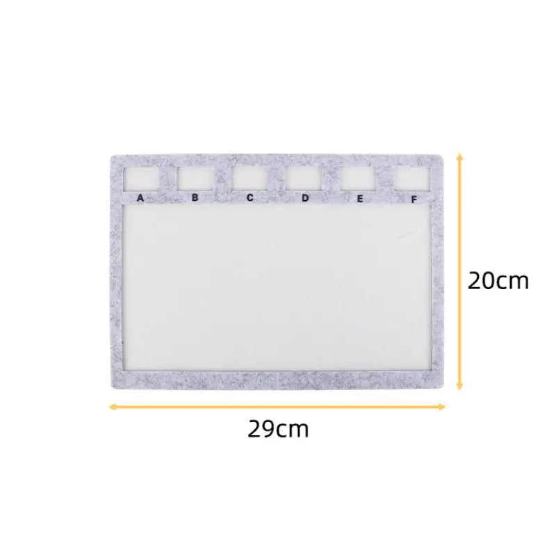 Felt Beading Mat Rectangle Bead Design Boards Centimeter Alphabetic Zpaxo M
