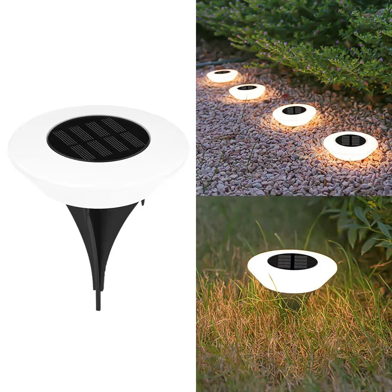 1/2Pack Solar Ground Lights,14LED Waterproof Outdoor Landscape Light, LED Lawn Lamp, for Garden Pathway Yard Deck Camping Decor Zpaxo Warm light 1PC
