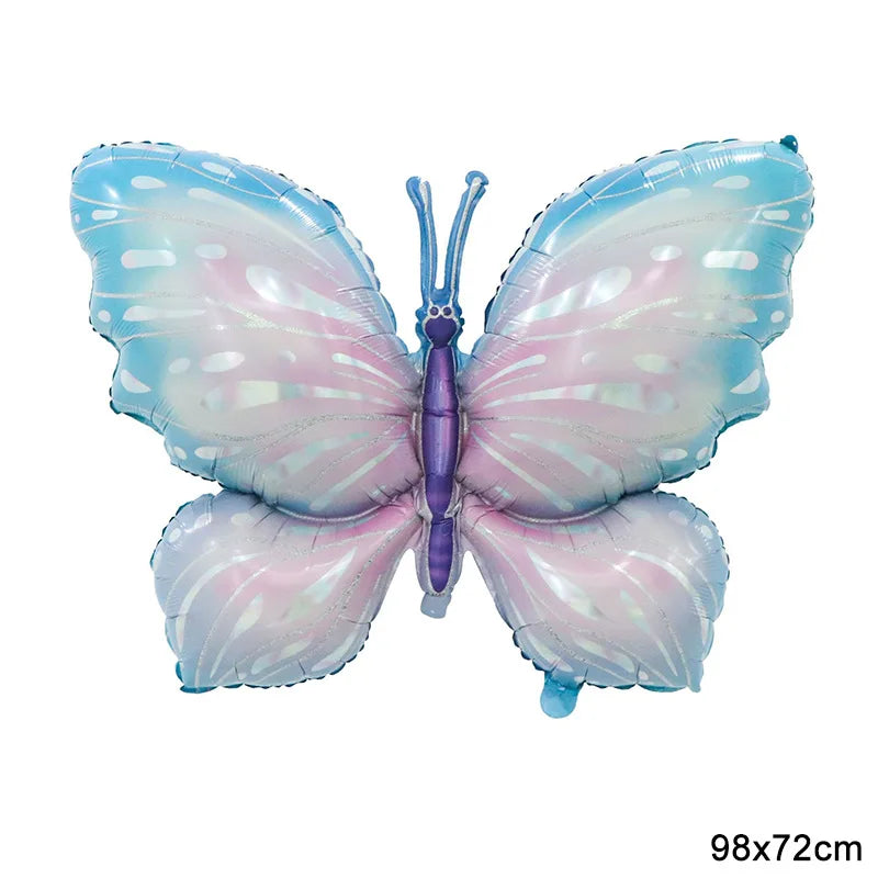 Large Butterfly Aluminum Foil Balloons Helium Air Globos Birthday Zpaxo AGATE Other
