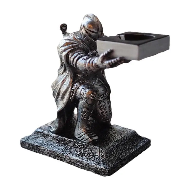 Watch Stand Charging Dock for Apple Watch, Cartoon Charging Desktop Bracket Smartwatch Holder Black Warrior Figurine Support Zpaxo