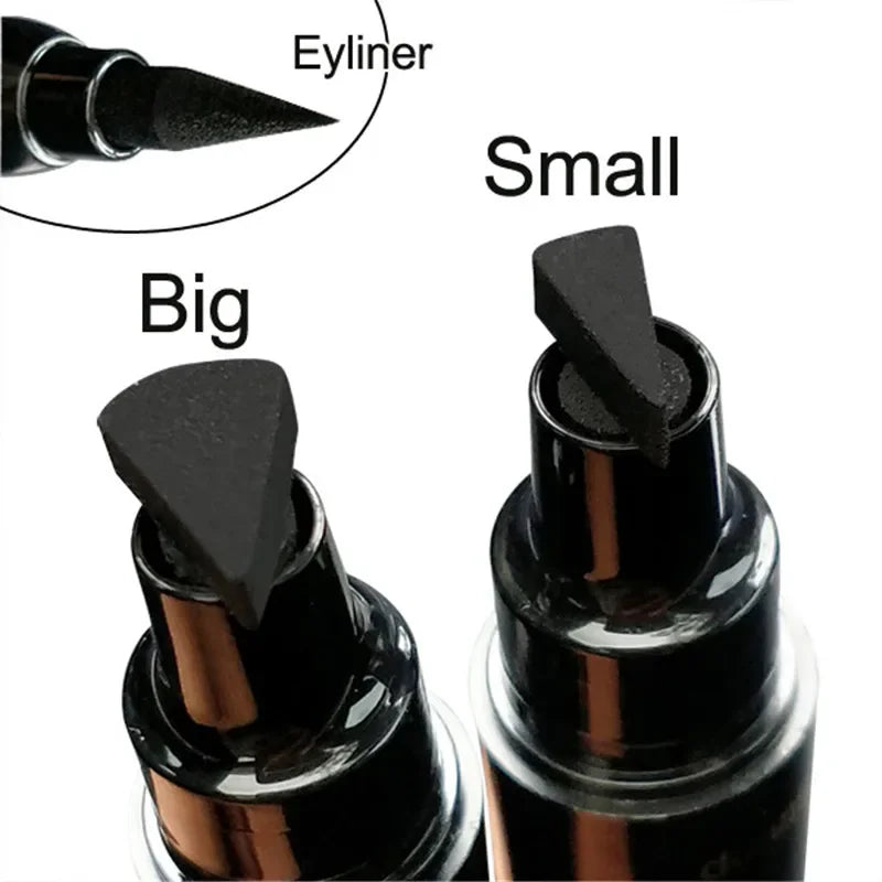 1 Big Seal Stamp Liquid Eyeliner Pen Waterproof Double Head Eyes