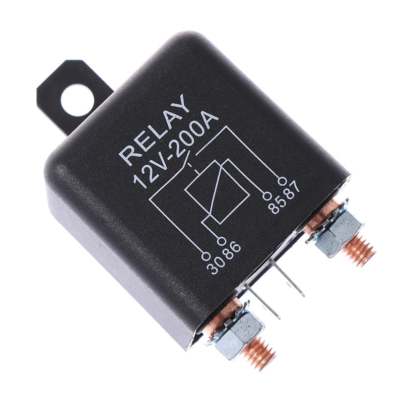 4 Pin 12V DC 200 Amp Heavy Duty Split Charge Winch Relay Car