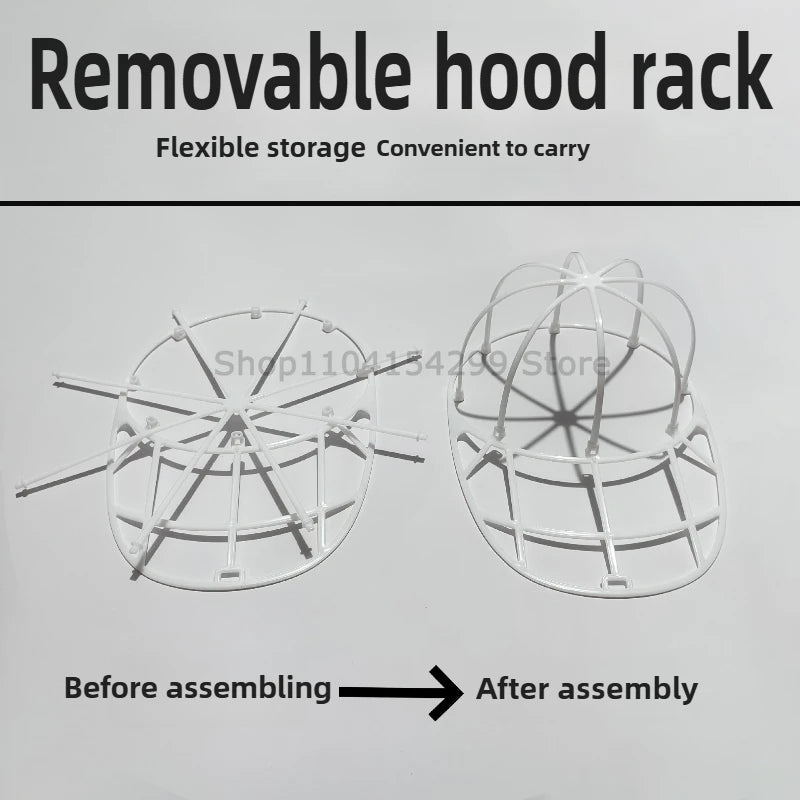 Hats Washing Machine Hat Washing Protector Hat Cleaning Machine Washable Laundry Bag Anti-Deformation Secure Hat Storage Solutio Zpaxo