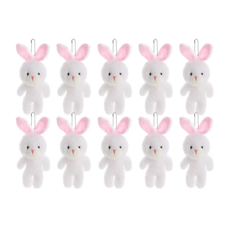 Easter Bunny Plush Toy Mini Rabbit Dolls Bouquet Basket Fillers Kids