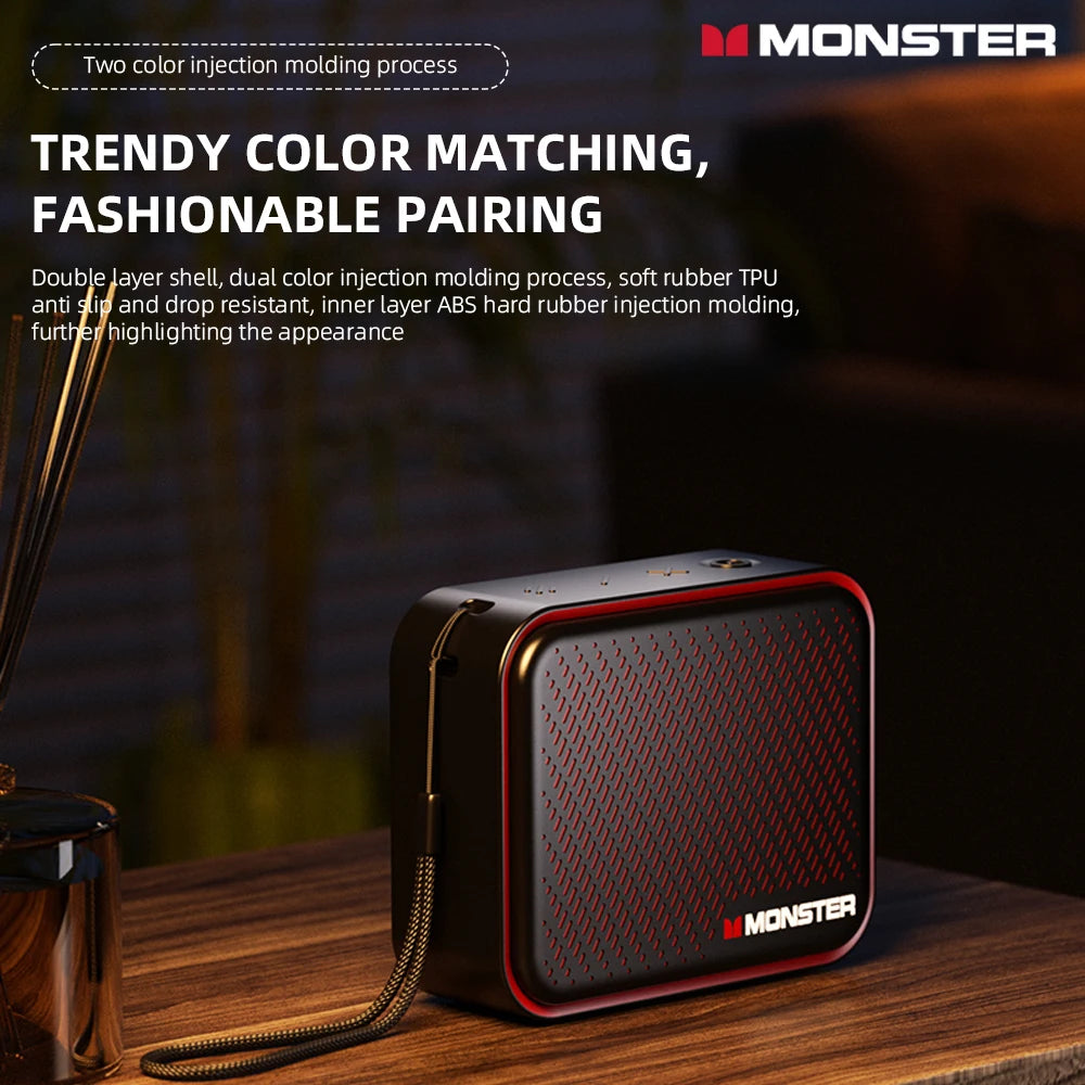Monster DS01 Outdoor Portable Wireless Speaker BT V6 0 IP67