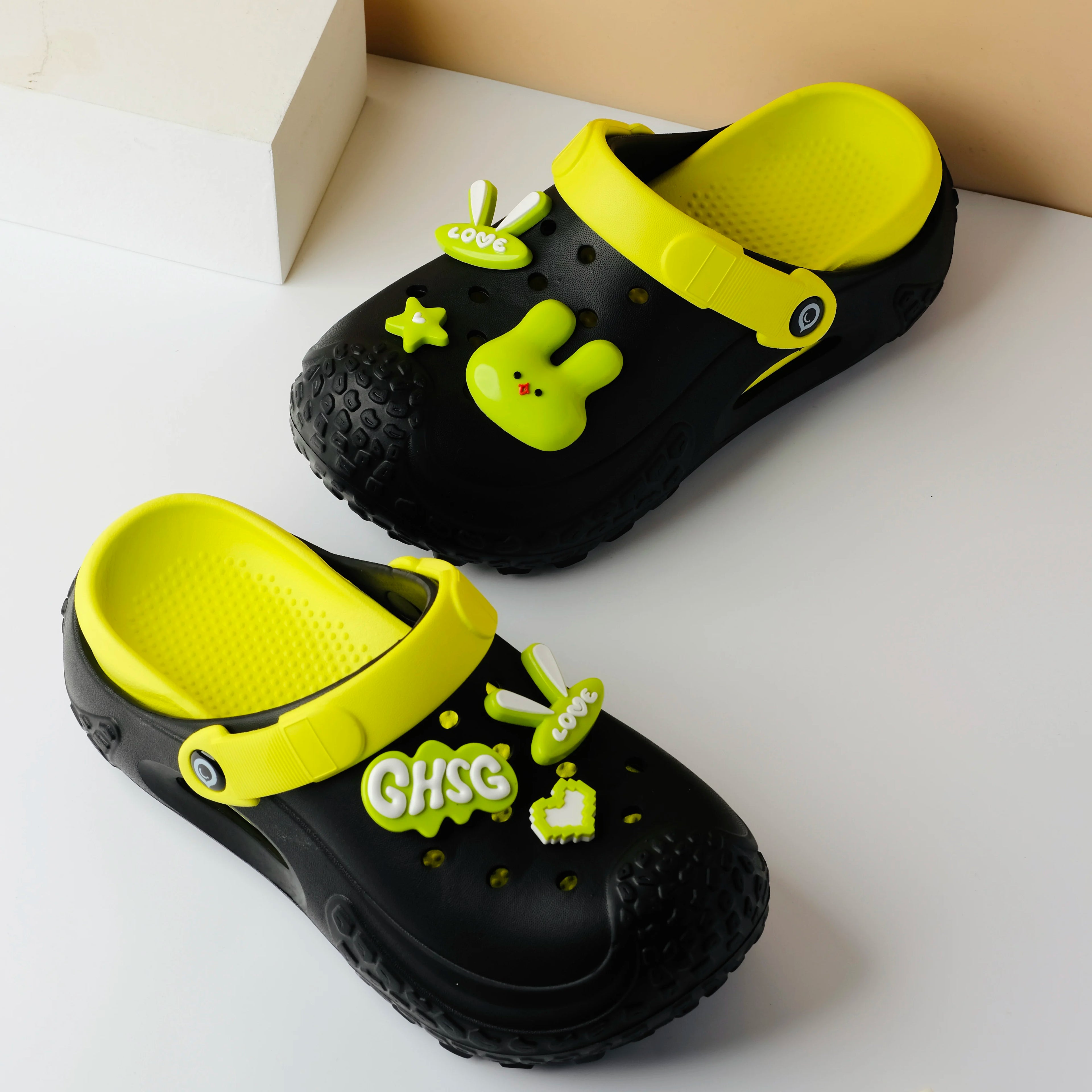 Women Summer Slippers Outdoor Thick Platform Beach Sandals Indoor Zpaxo black 35-36