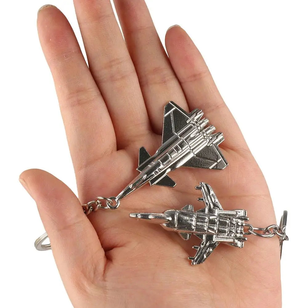 Keychains Gift 3D Aircraft Key Chain Metal Airplane Car Key Ring Classic Fashion Battleplane Keyring Men Zpaxo