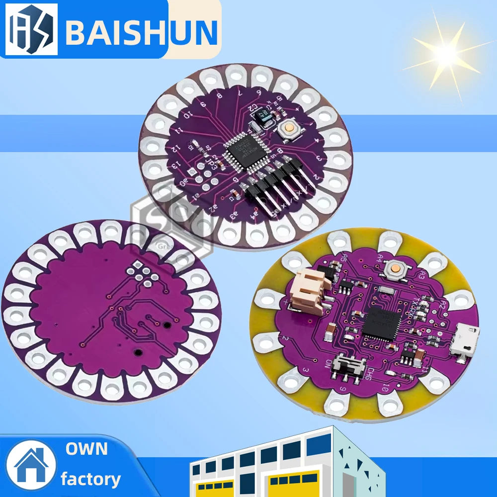 Lilypad ATmega32U4 ATmega328P Development Board Micro USB Arduino Zpaxo