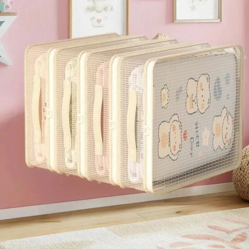 Pillow Bedding Storage Bags Made Waterproof PVC Clear Packing Box Zpaxo