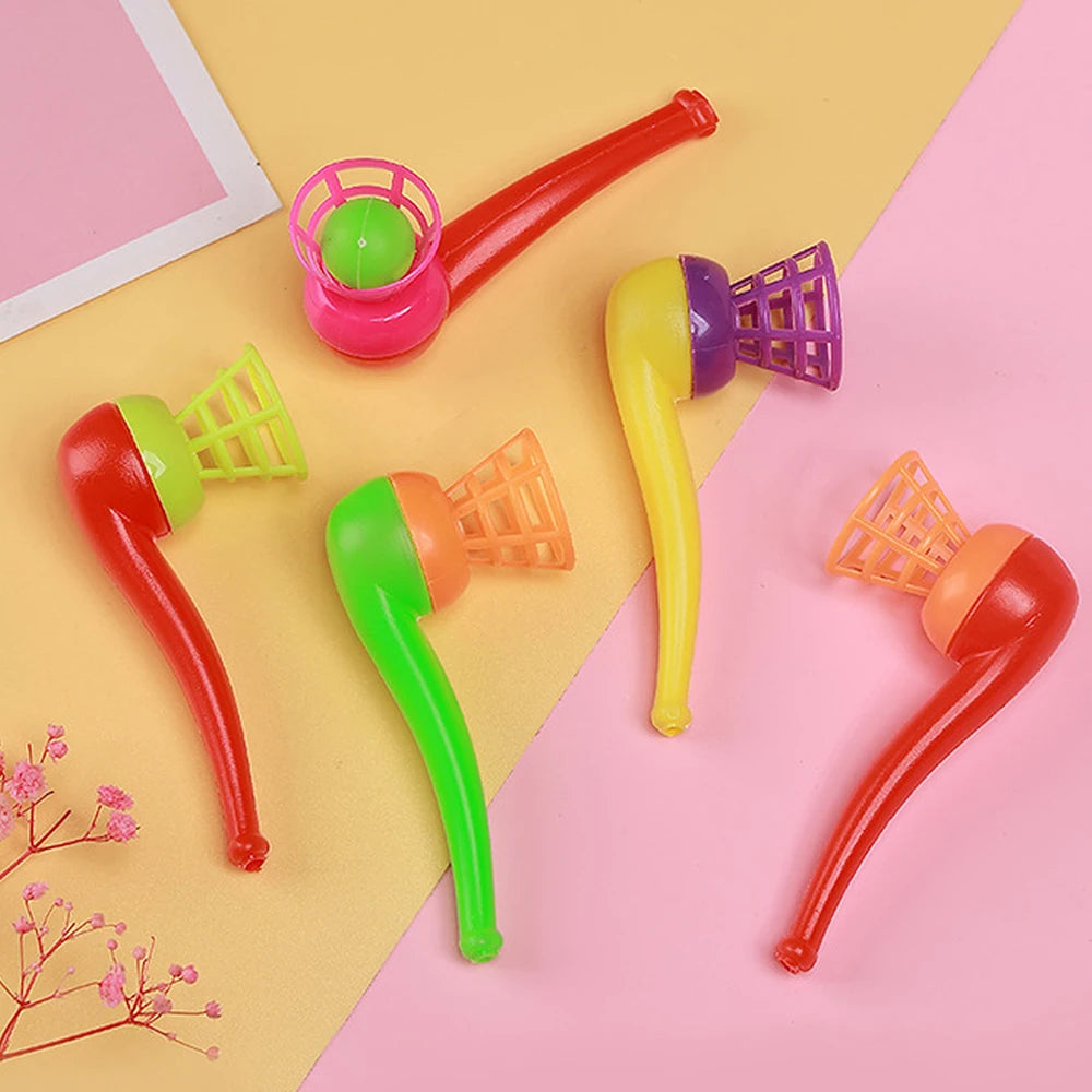 5/10/20Pcs Ball Blowing Pipe Random Color Floating Blow Suspended Ball Game Toy for Kids Birthday Party Baby Shower Gifts Zpaxo Random Color 20Pcs
