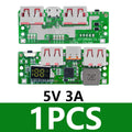 5V 2 4A Dual USB-A Power Bank Module Micro USB Type-c Input 18650 Zpaxo 5V 3A