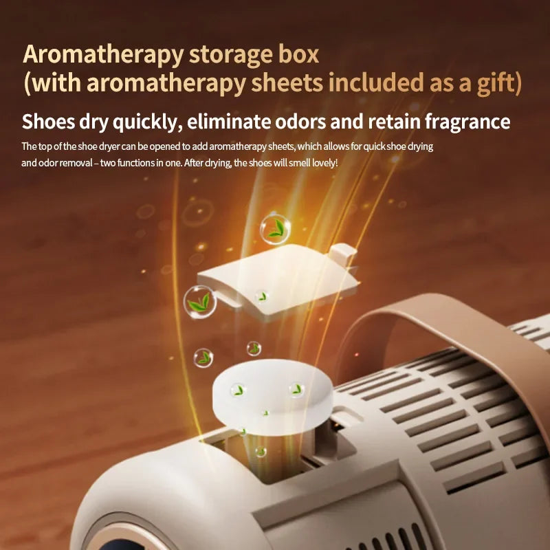 Six-Arm Foldable Shoe Dryer Electric Shoe and Boot Dryer Timing Control Household Shoe Warmer Portable Heater For Socks Boots Zpaxo