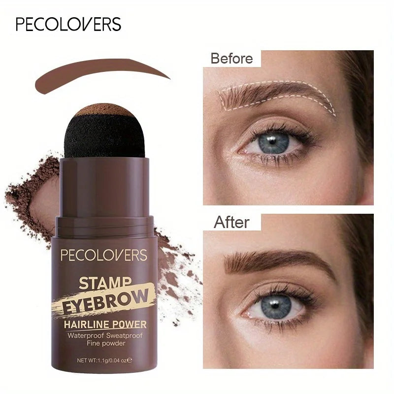Waterproof Eyebrow Powder Natural Eyebrow Enhancers Stamp Shaping High Color Lasting Eyes Makeup Cosmetic Zpaxo
