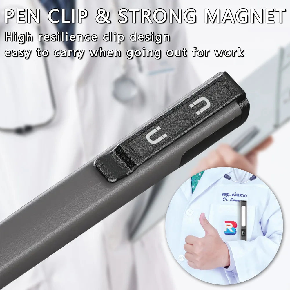 ESMARTER Rechargeable LED Penlight – 3-Mode Magnetic Flashlight