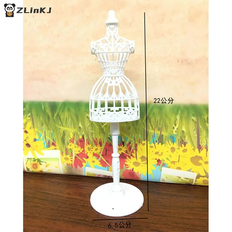 ▶1Pcs Plastic Dolls Clothes Model Brackets Clothes Hangers For Models Zpaxo