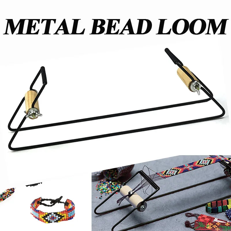 1pc/1set Creative Metal Bead Loom Weaving Beading Loom for Jewelry Bracelet DIY Knitting Machine Handmade Beads Knitting Tool Zpaxo