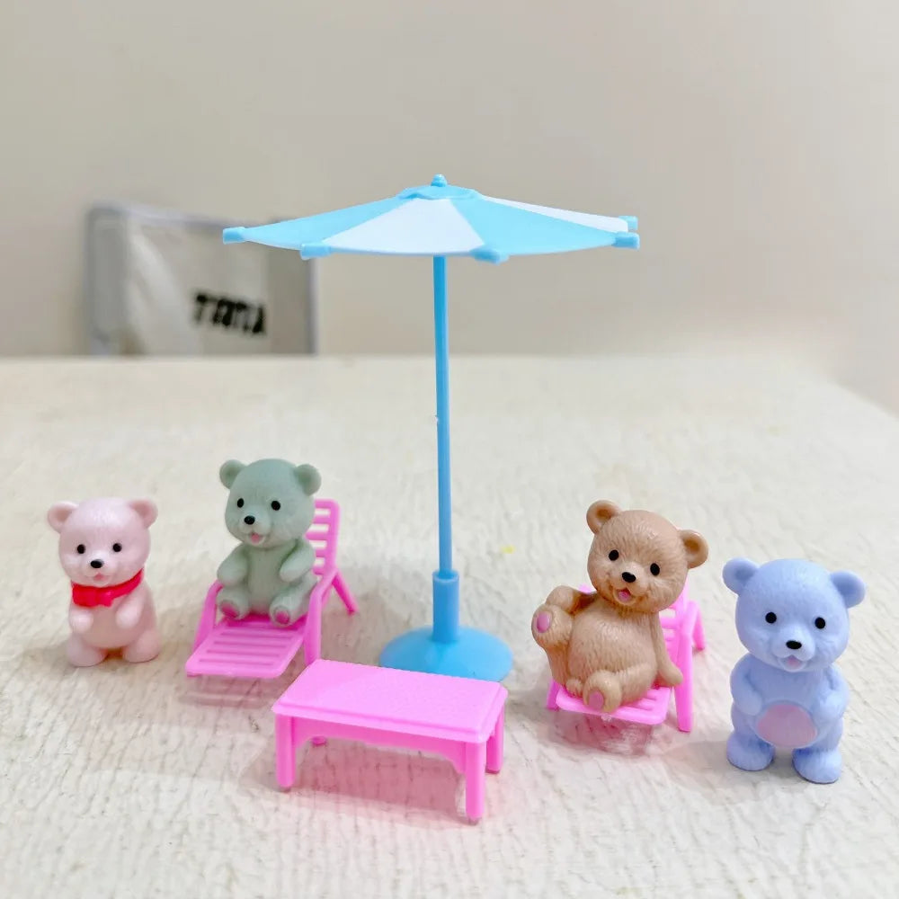 Children's Play House Toys Teddy Bears Pet Bathrooms Scene Little Zpaxo GJJ-SUNLIGHT
