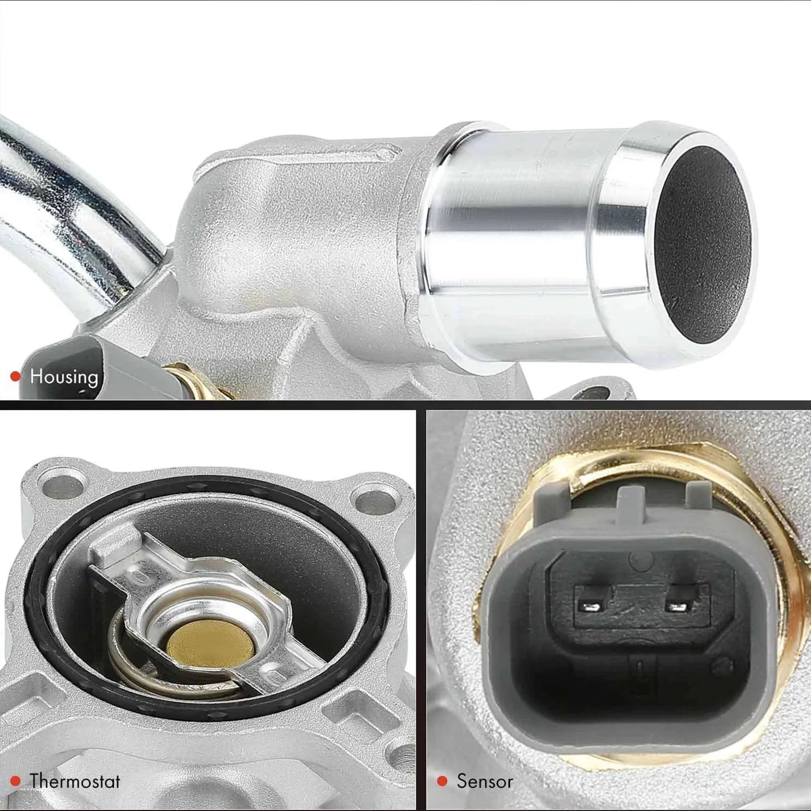 Jeep 5047772AB Engine Coolant Thermostat Housing Assembly Replacement