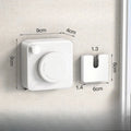 Invisible clothesline clothes drying artifact indoor non perforated bathroom invisible retractable balcony steel wire rope rack Zpaxo WHITE square