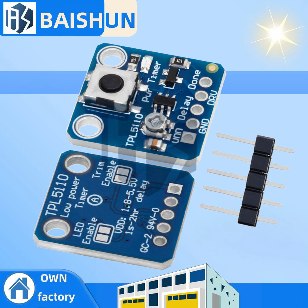 TPL5110 Low Power Timing Breakout Board Compact Evaluation Module for Battery-Powered Timing Applications Zpaxo TPL5110 1pc