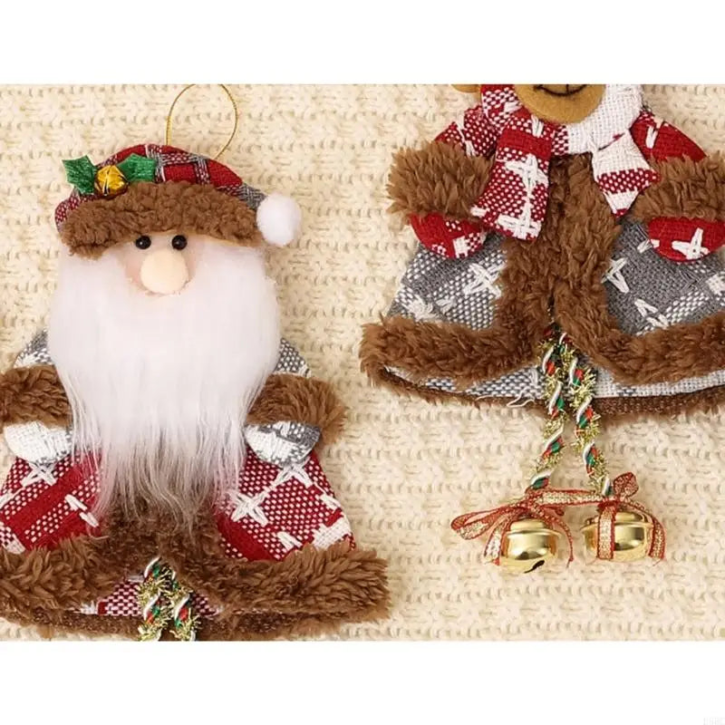Holiday Decoration Plush Toy Bells Easy Installation Christmas Tree