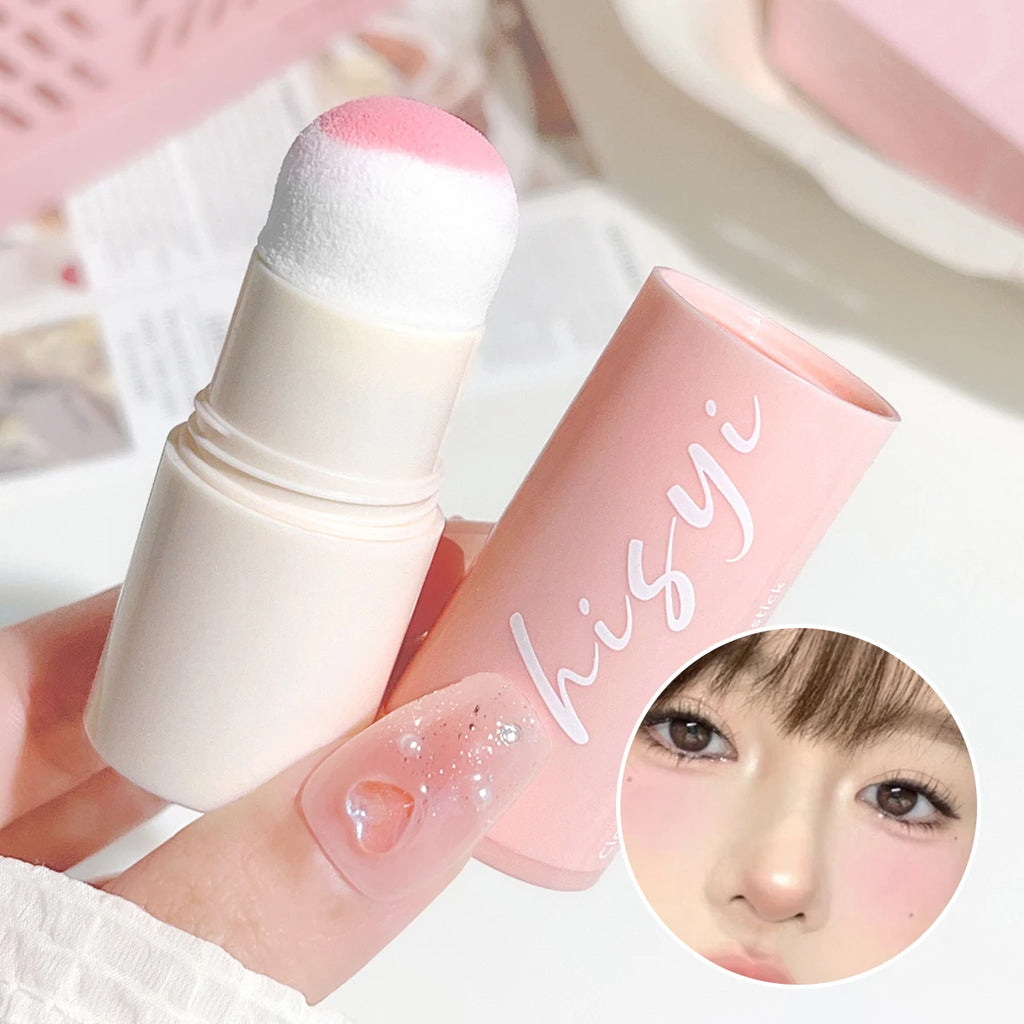 Cloud Soft Matte Blush Stick for a vibrant, brightening, natural bare makeup look, enhancing flawless skin tone Zpaxo