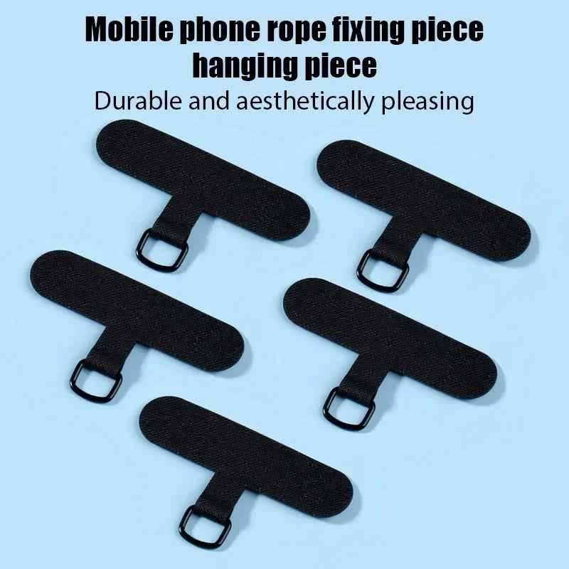 10/5/1Pcs Universal Tpu Mobile Phone Anti-lost Lanyard Card Gasket Nylon Detachable Phone Hanging Cord Strap Patch Tether Pad Zpaxo