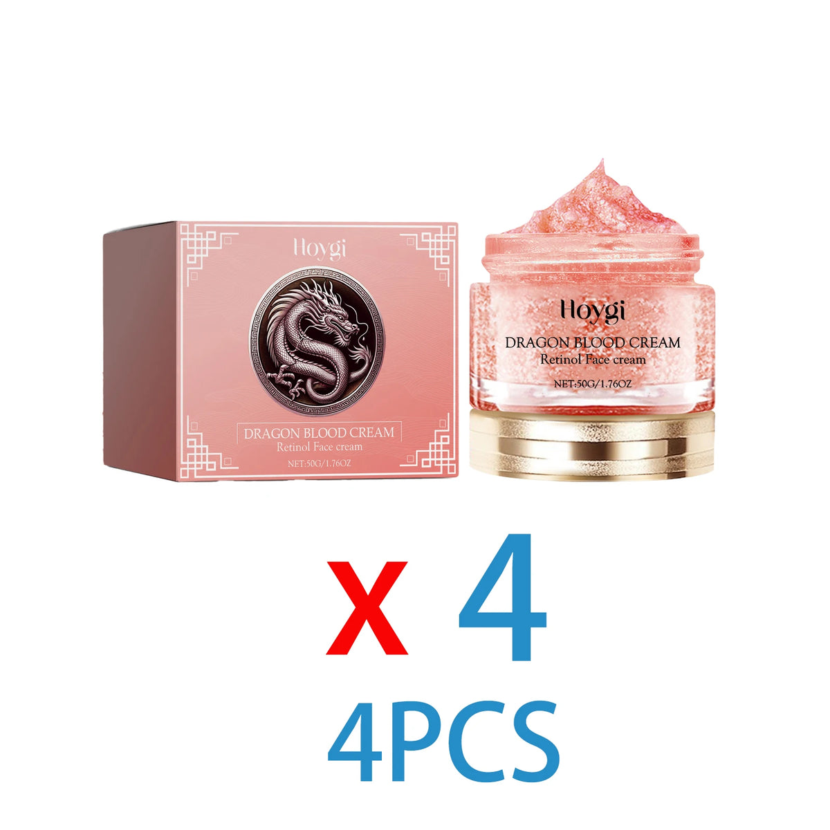 Retinol Night Cream 50g Anti Aging Face Moisturizer Firms Skin Reduces Wrinkles Lines Hydrating Vitamin E Cream for Tightening Zpaxo 4PCS