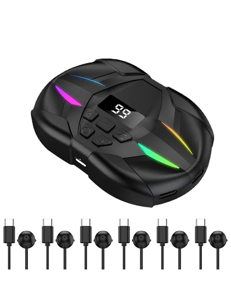 Mobile Phone Screen Auto Clicker with Digital Display & RGB Light Phone Auto Clicker for Games Live Broadcasts Deal Reward Tasks Zpaxo
