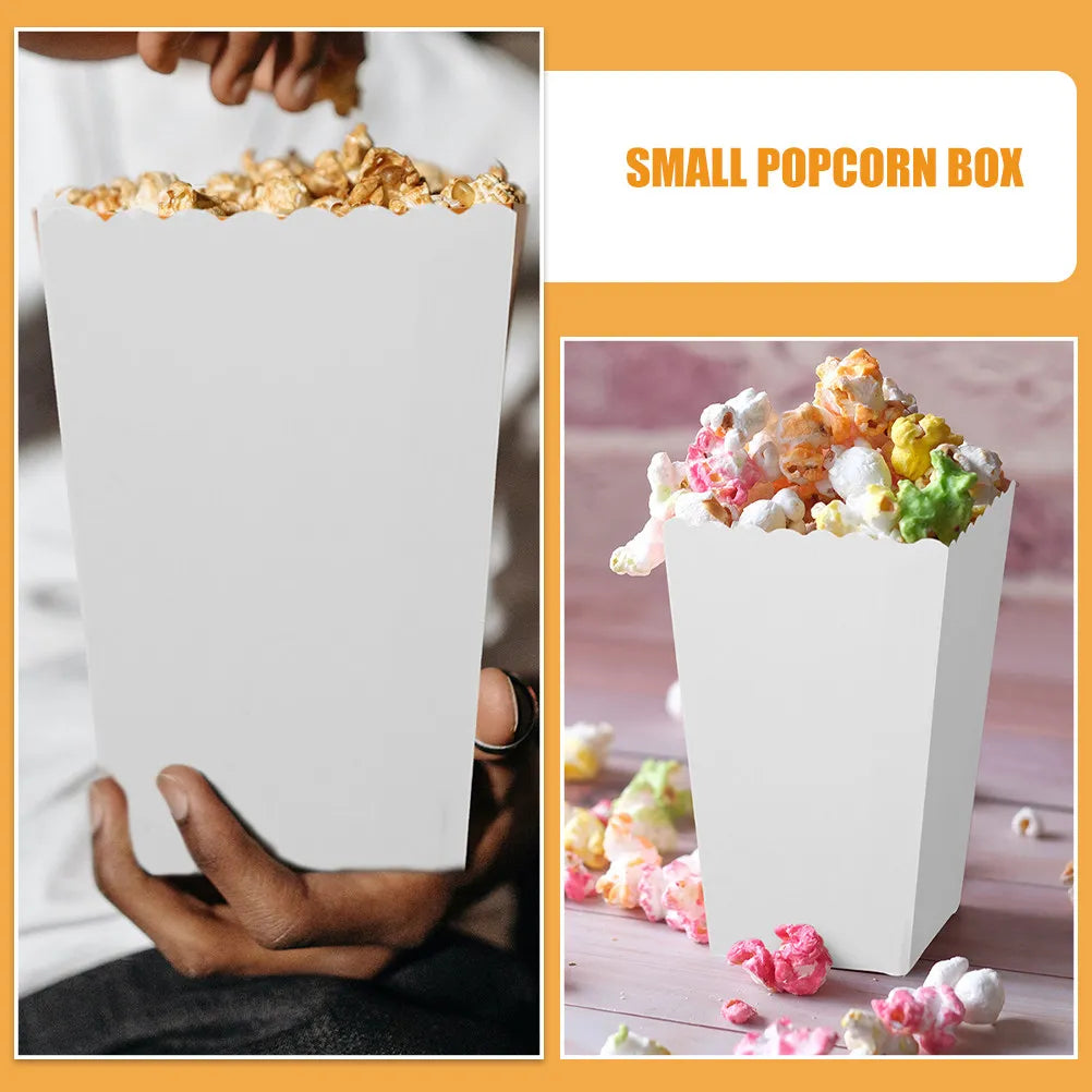 Food Takeout Boxes Small Popcorn Bucket Paper Bulk Party Movie Night