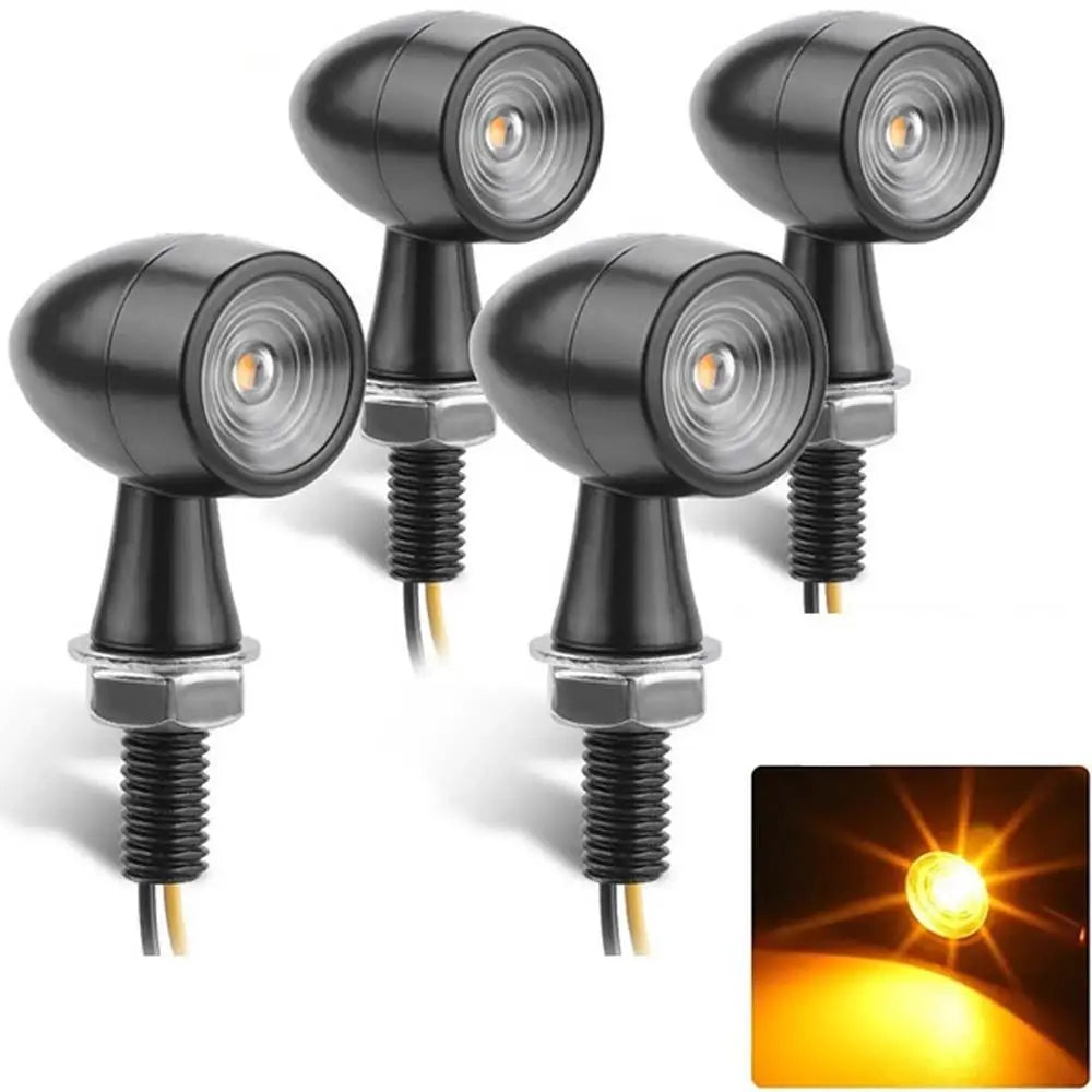 Lighting Amber Aluminium Motorcycle Running Indicator Lamp Blinker Zpaxo