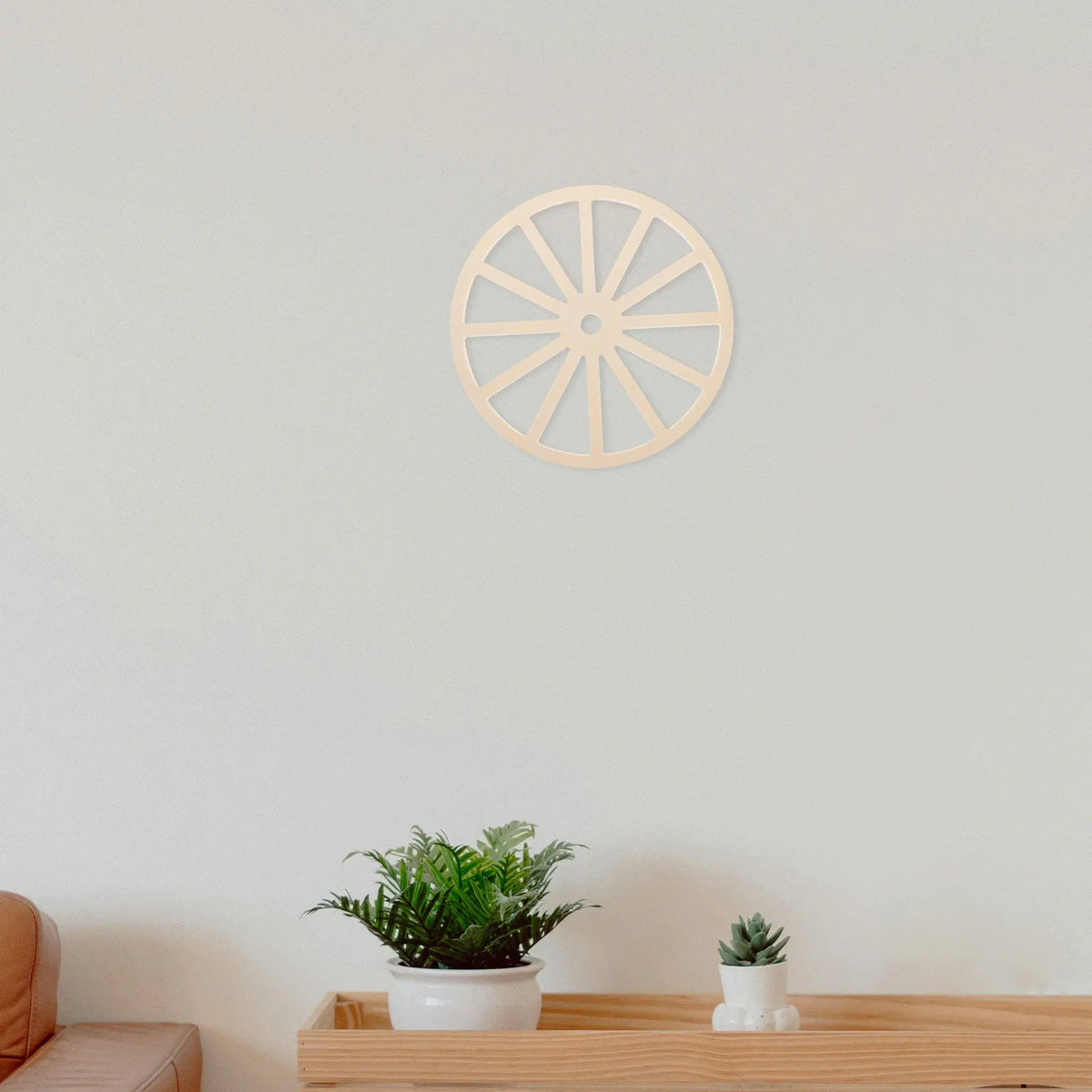 Vintage Wooden Wagon Wheel Wall Decor Rustic Unfinished Blank Art Zpaxo
