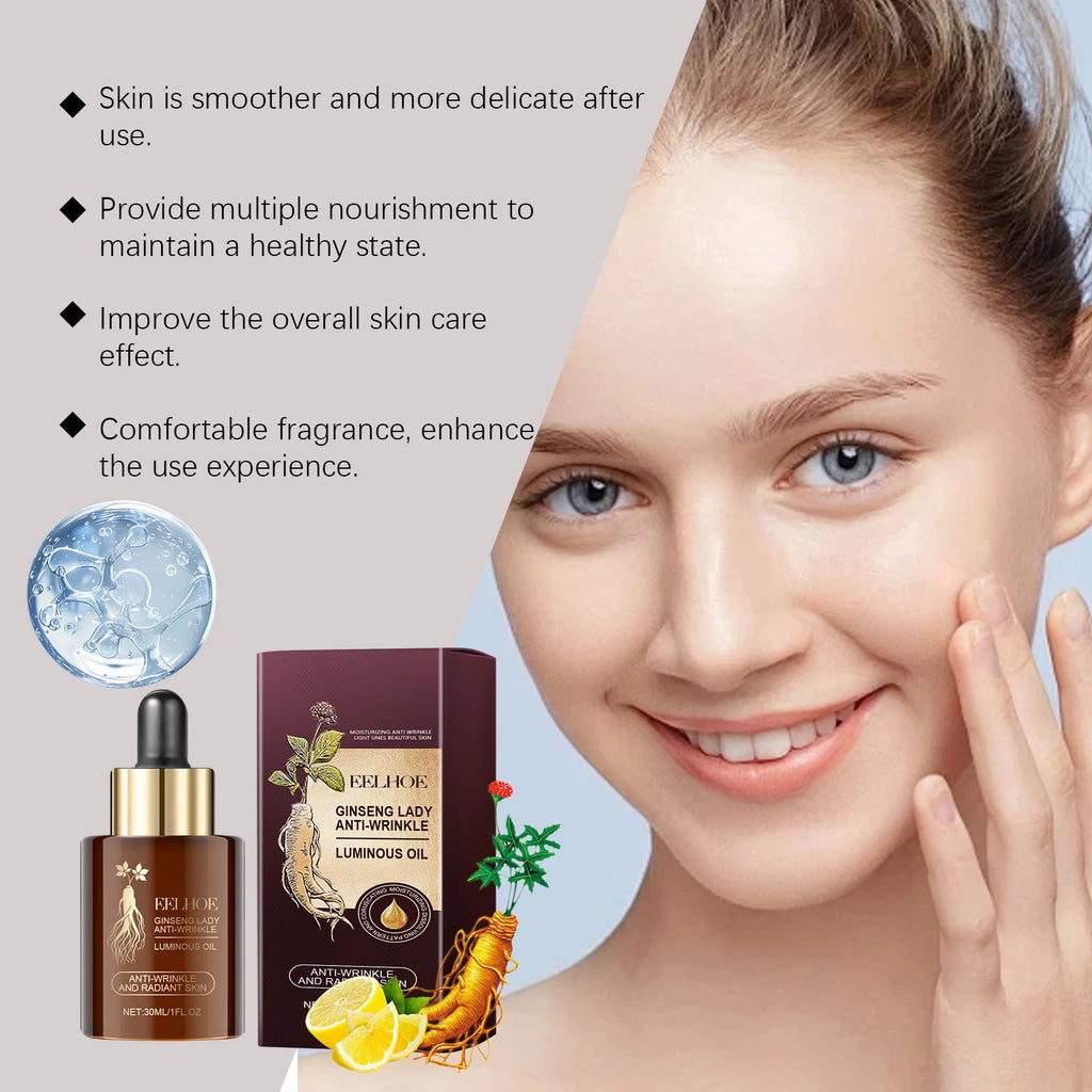 Ginseng Facial Essential Oil – Firming Anti-Aging Face Serum Face Serum Oil Zpaxo