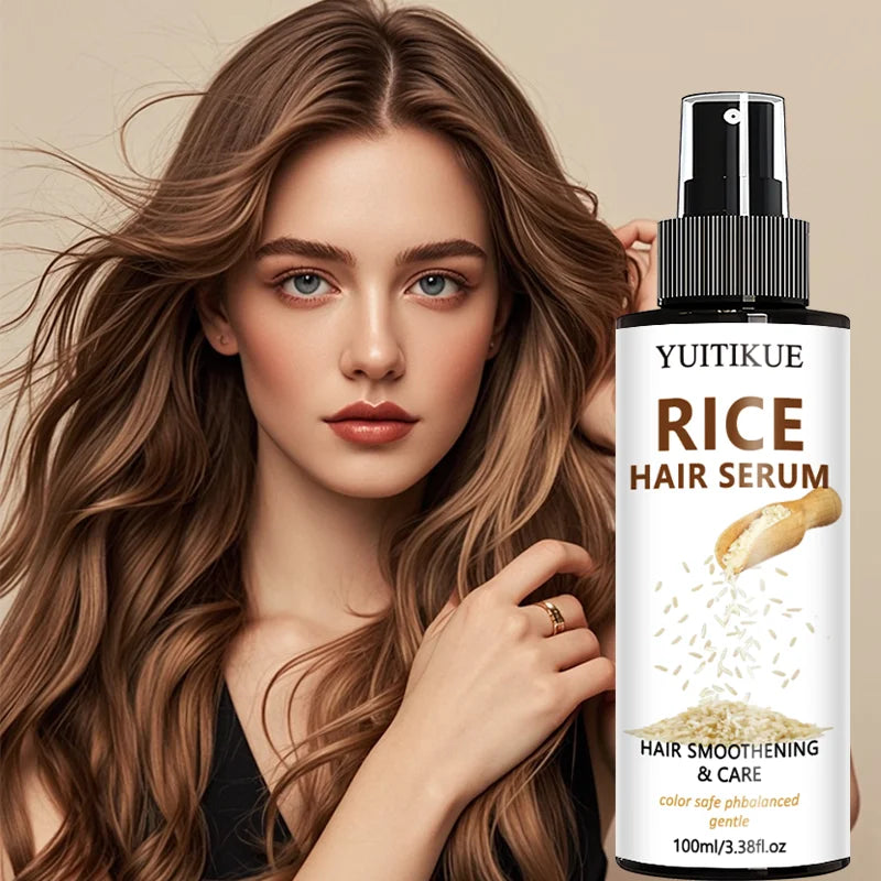 YUITIKUE Rice Water Hair Serum Spray – Shine & Strengthen Hair Serum Spray Zpaxo