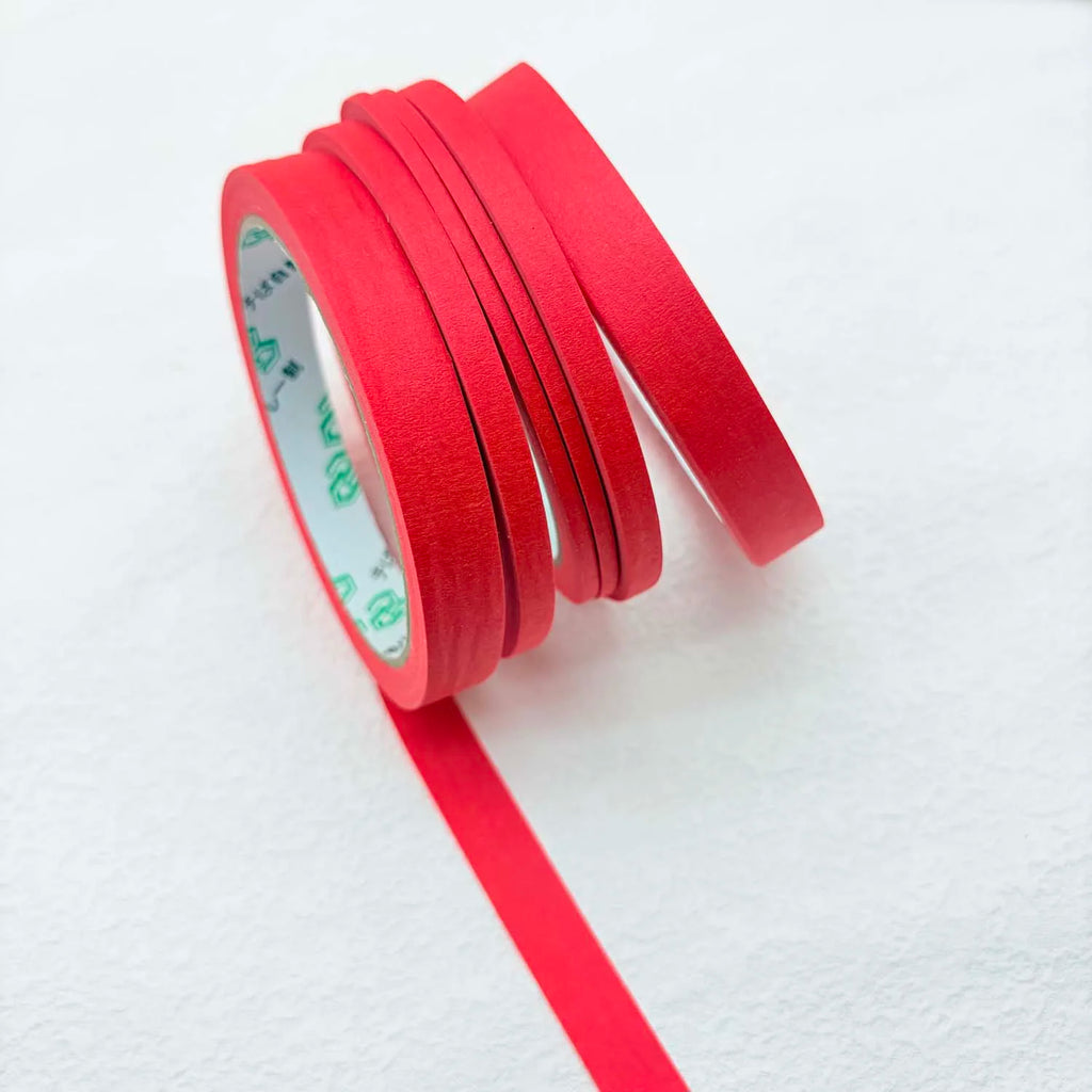 6-Pack Red Decorative Masking Tape – DIY, Diary & Crafts Decorative Craft Tape Zpaxo