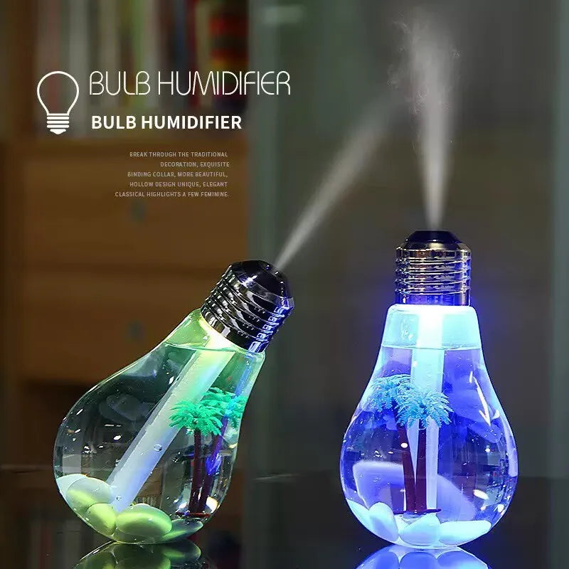 Creative Mini Desktop Light Bulb Humidifier USB Air Suitable Bedroom Zpaxo