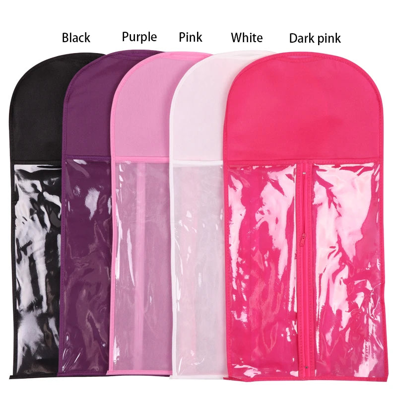 Wig Storage Bag Hanger Hair Bags Plastic Virgin Black Organizer
