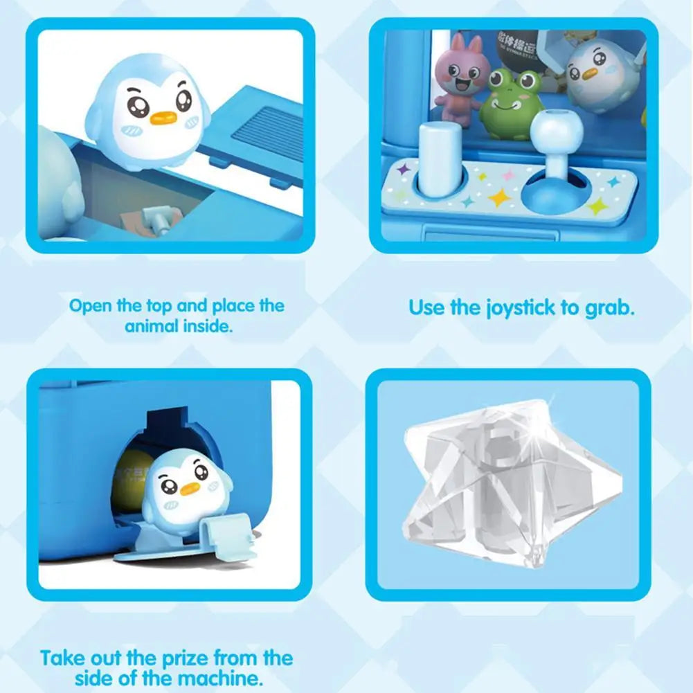 Mini Claw Machine Toy – Penguin Arcade Grabber for Kids Mini Claw Machine Zpaxo
