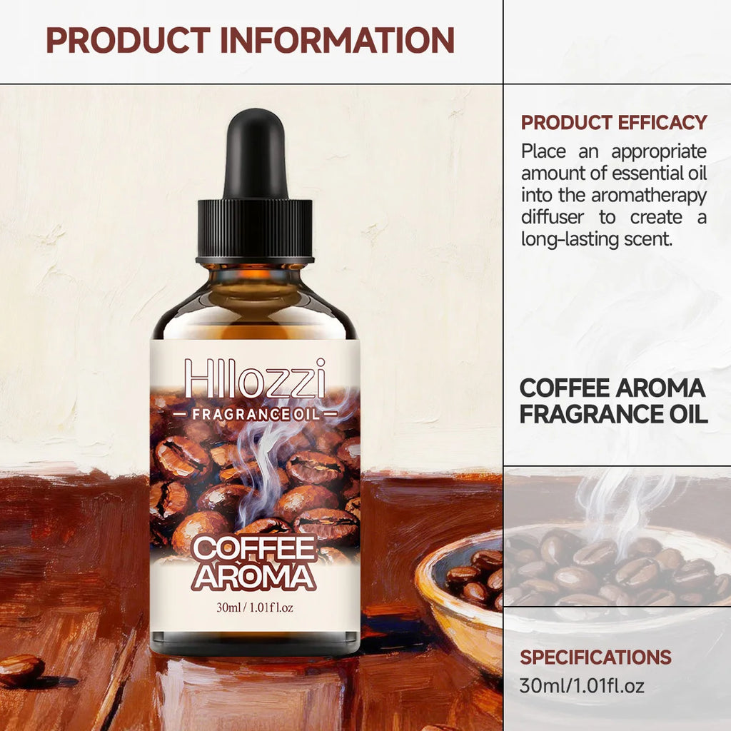 COFFEE AROMA FRAGRANCE OIL Suitable Diffusers Scented Candles Burners Zpaxo