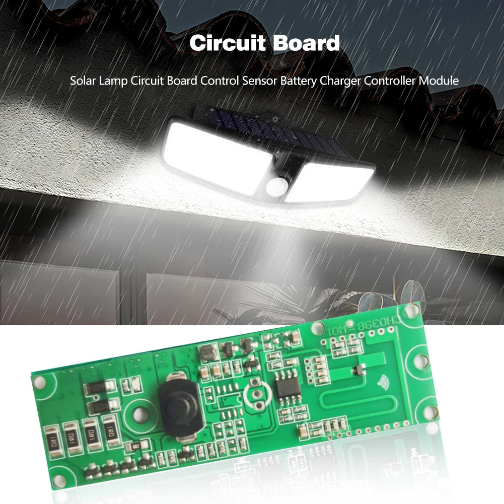 3 2V 7V Radar Induction Solar Wall Light PCB Lamp Control Board