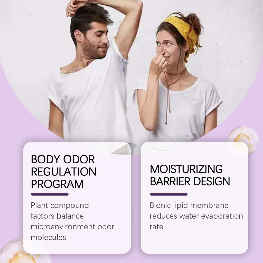 Fruity Scent Fresh Deodorant Cream, Cleans Underarm Odor, Summer Cool, Daily Body Care Cream, Nourishes & Softens Skin Zpaxo