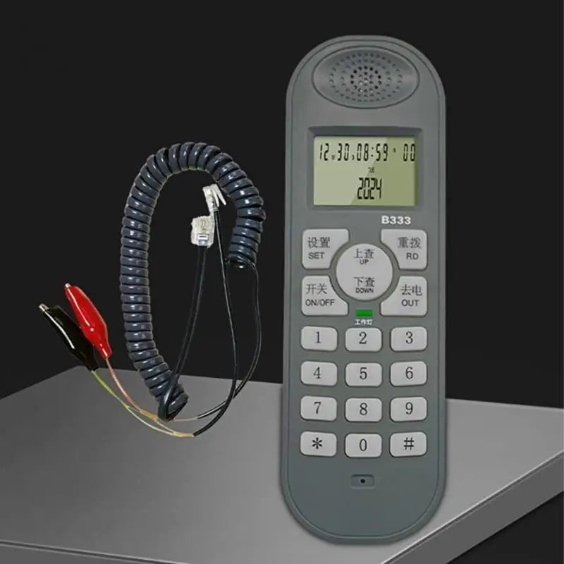 652F Corded Phone Home Office Use Caller Display Test Telephone Zpaxo